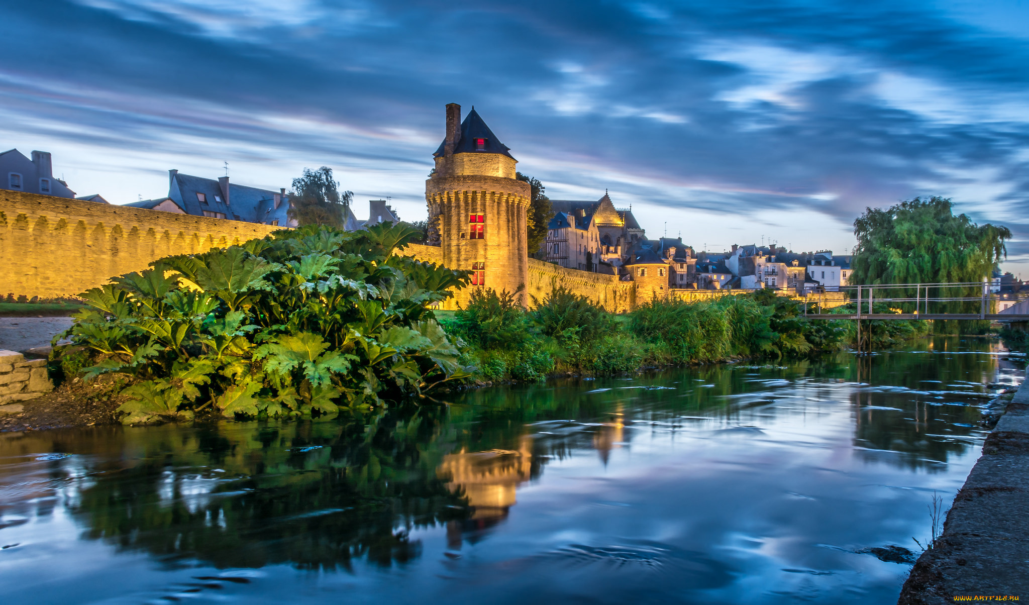 jardin & remparts de vannes,  bretagne,  france, ,  , , 